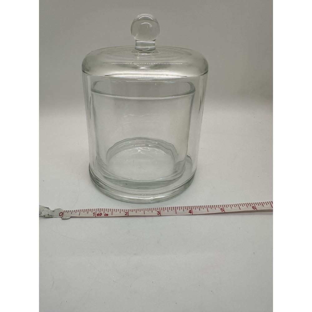 Glass Dome With Base Clear Cloche Display Jar Round Sweet Jar